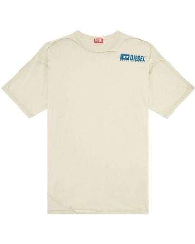 DIESEL T-BOXT-DBL T-Shirt mit Logo-Print - Weiß
