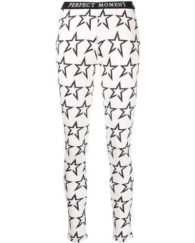 Perfect Moment Legging Met Sterpatroon - Wit