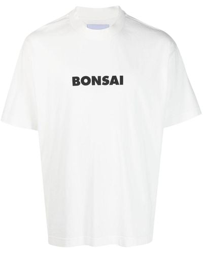 Bonsai T-shirt à logo imprimé - Blanc