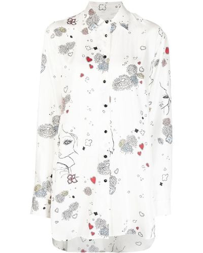 Macgraw Oversized Blouse - Wit