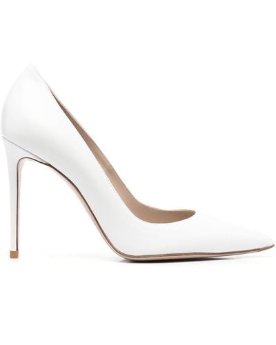 Le Silla Eva 100mm Leather Court Shoes - White