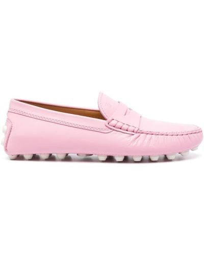 Tod's Gommino Suède Loafers - Roze