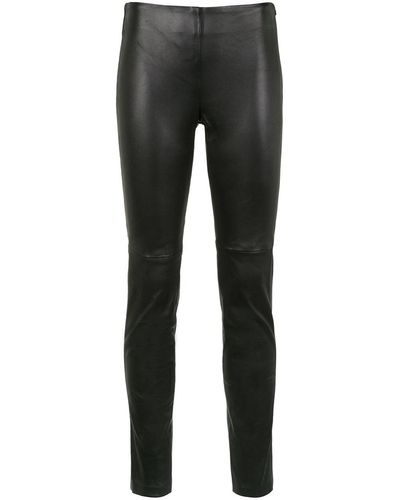 UMA | Raquel Davidowicz Silicio Leather Pants - ブラック