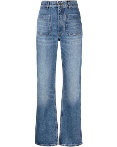 Sandro High-waist Straight-leg Jeans - Blue