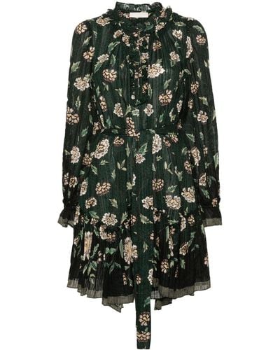 Ulla Johnson Floral-print Mini Dress - Green