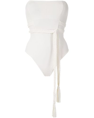 Clube Bossa Landova Tie Waist Swim Suit - White