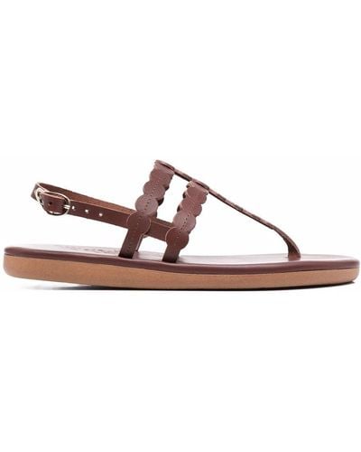 Ancient Greek Sandals Dryad Leather Strap Sandals - Brown