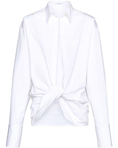 Ferragamo ラップデザイン シャツ - ホワイト
