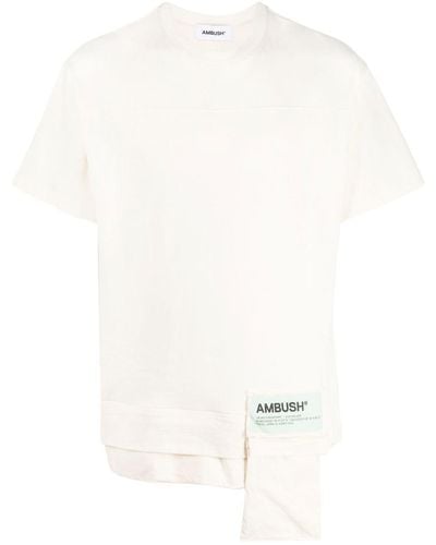 Ambush T-shirt Met Gelaagde Afwerking - Wit