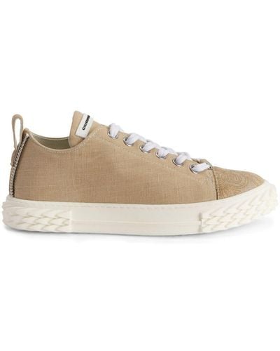 Giuseppe Zanotti Nicky Graphic-print Lace-up Sneakers - Natural