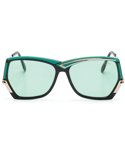 Cazal Mod 178/3 Sonnenbrille mit geometrischem Gestell - Grün
