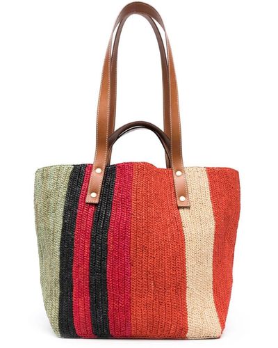 Colville Little Sister Raffia Shopper - Rood