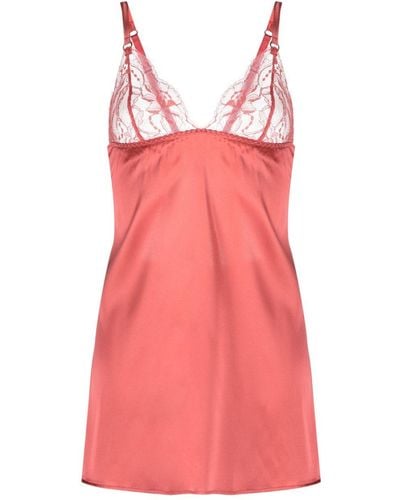 Fleur Of England Sienna Lace-detail Babydoll - Pink