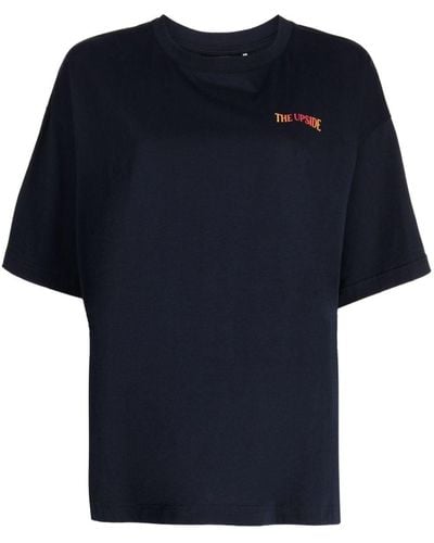 The Upside T-Shirt aus Bio-Baumwolle - Blau