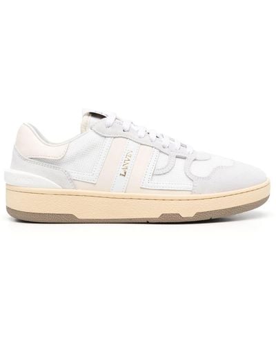 Lanvin Clay Leather Trainers - White