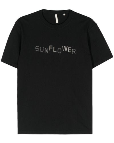 sunflower T-shirt Met Logoprint - Zwart