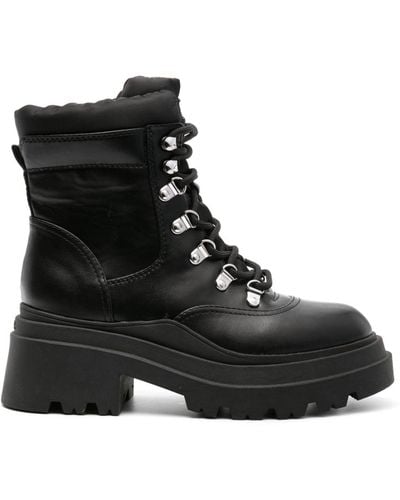 Guess USA Vaney Lace-up Combat Boots - Black