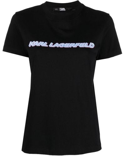 Karl Lagerfeld T-shirt Met Logo - Zwart