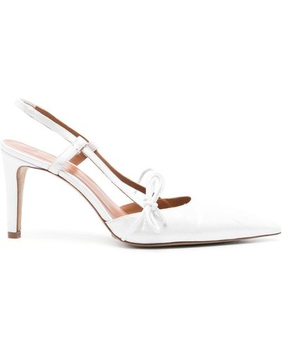 Claudie Pierlot 90mm Leather Court Shoes - White