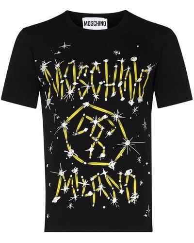 Moschino Galaxy ロゴ Tシャツ - ブラック