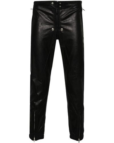 Rick Owens 'luxor' Leather Pants, - Black