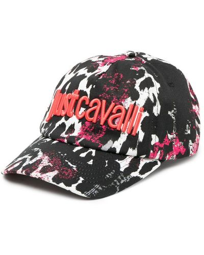 Just Cavalli Logo-embroidered Leopard-print Cap