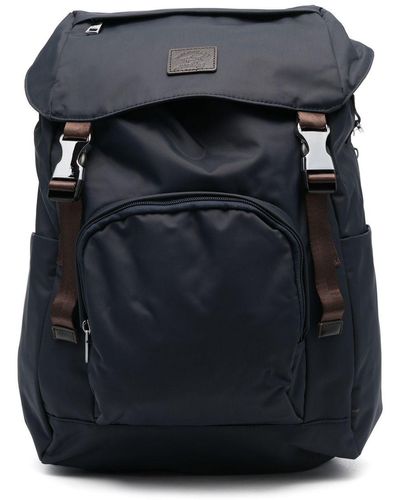 Paul & Shark Logo-patch Backpack - Black