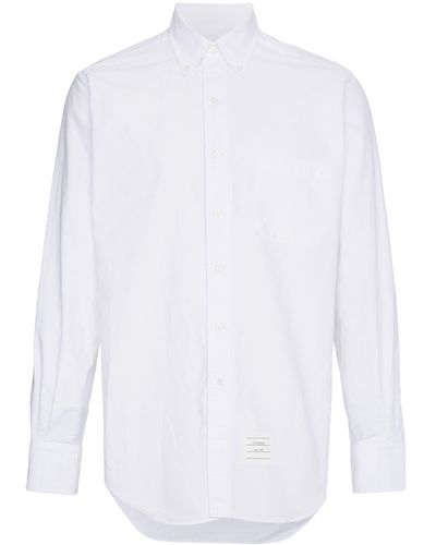 Thom Browne グログランプラケット オックスフォードシャツ - ホワイト