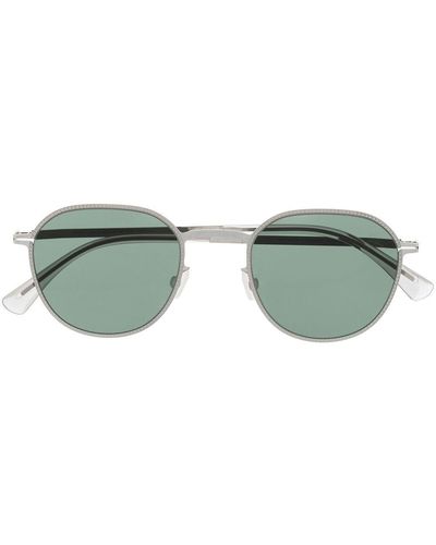 Mykita Round-frame Green-tinted Sunglasses - Metallic