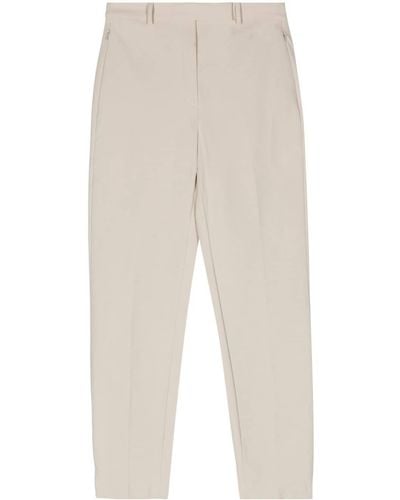 Theory High-waist Tapered Trousers - White