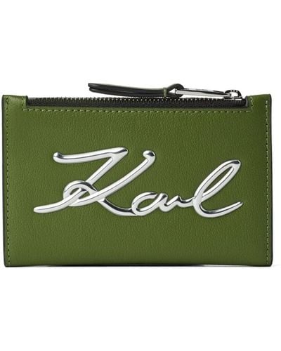 Karl Lagerfeld K/signature 財布 - グリーン
