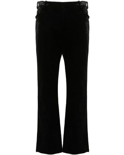 Tom Ford Wallis Velvet Tailored Trousers - Black