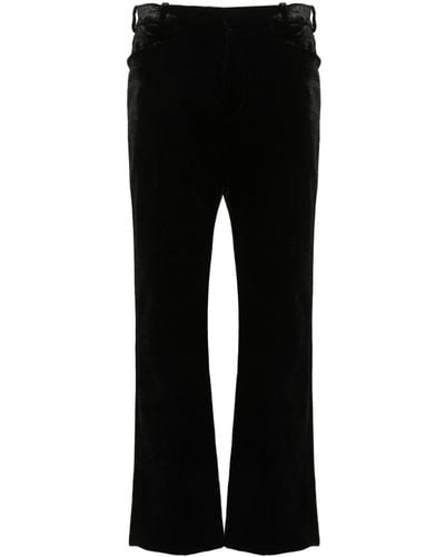 Tom Ford Fluwelen Pantalon - Zwart