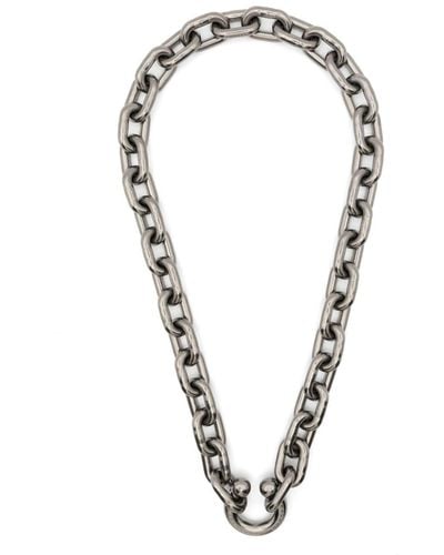 Random Identities Prince Albert chain necklace - Metálico