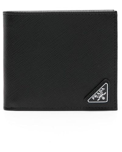 Prada Saffiano Leather Wallet - Black