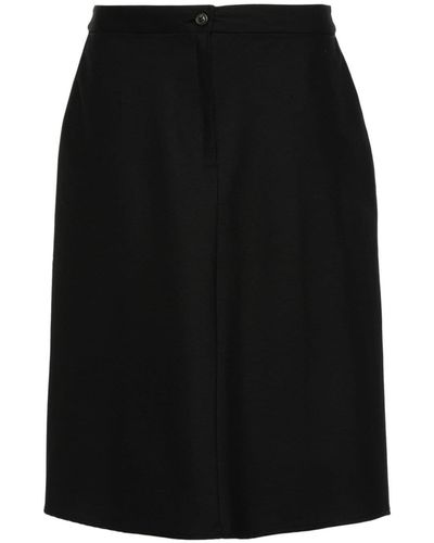Our Legacy Curtain High-waist Midi Skirt - Black