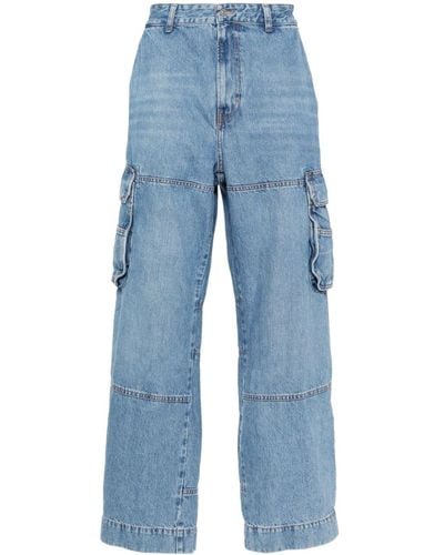 DIESEL D-fish-cargo Straight-leg Jeans - Blue