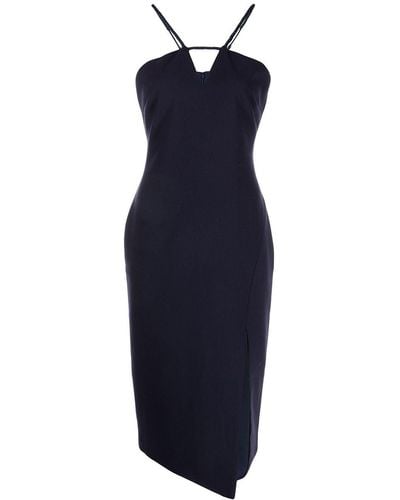 Likely Cut-out Detail Midi Dress - Blue