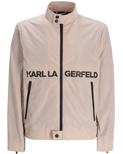 Karl Lagerfeld Veste légère à logo imprimé - Rose