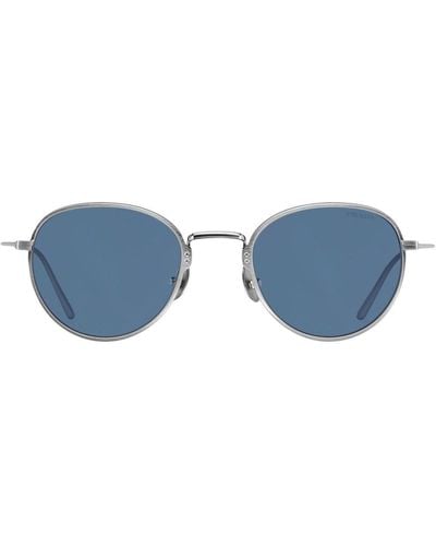 Prada Round-frame Sunglasses - Blue