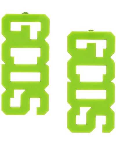 Gcds Orecchini con logo - Verde