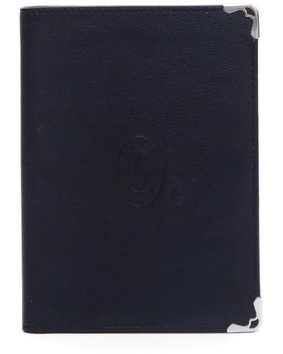 Cartier 二つ折りパスポートケース - ブルー