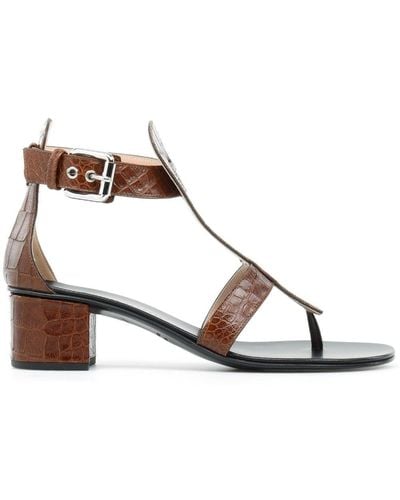 Giuseppe Zanotti Madie Sandalen Met Open Neus - Bruin