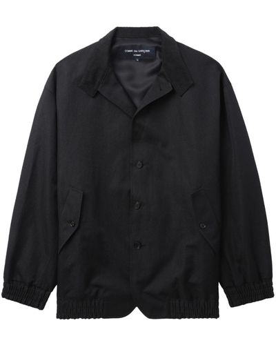 Comme des Garçons Surchemise en satin - Noir