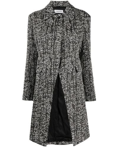 Lanvin Tailored Tweed Jacket - Gray