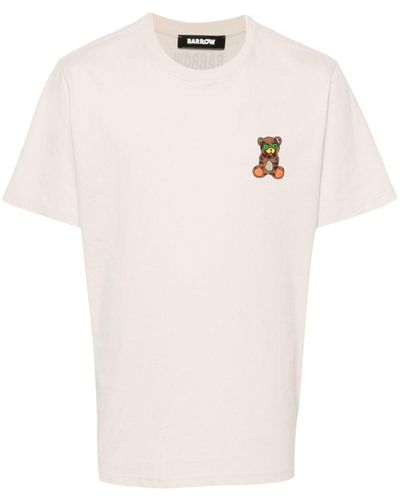 Barrow Teddy Bear-print T-shirt - White