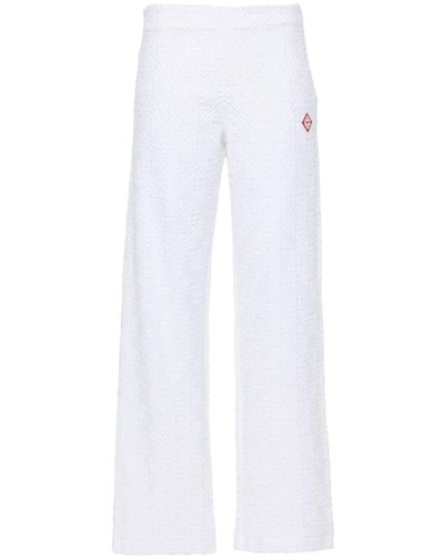 Casablancabrand Towelling-finish Track Trousers - White