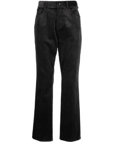 Vince Pantalon côtelé à coupe ample - Noir