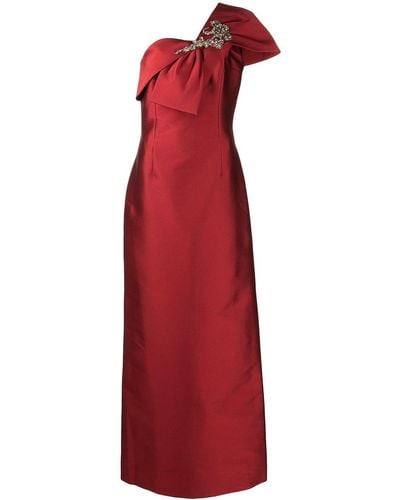Sachin & Babi Ines One-shoulder Gown - Red