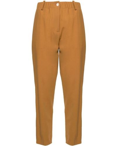 Alysi High-waisted Tailored Trousers - Natural